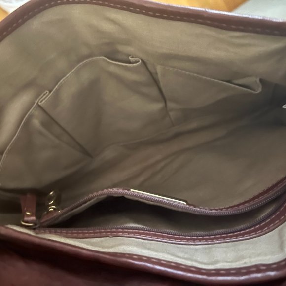 Isabelle Fiore Brown Leather Bag EUC - Picture 7 of 7